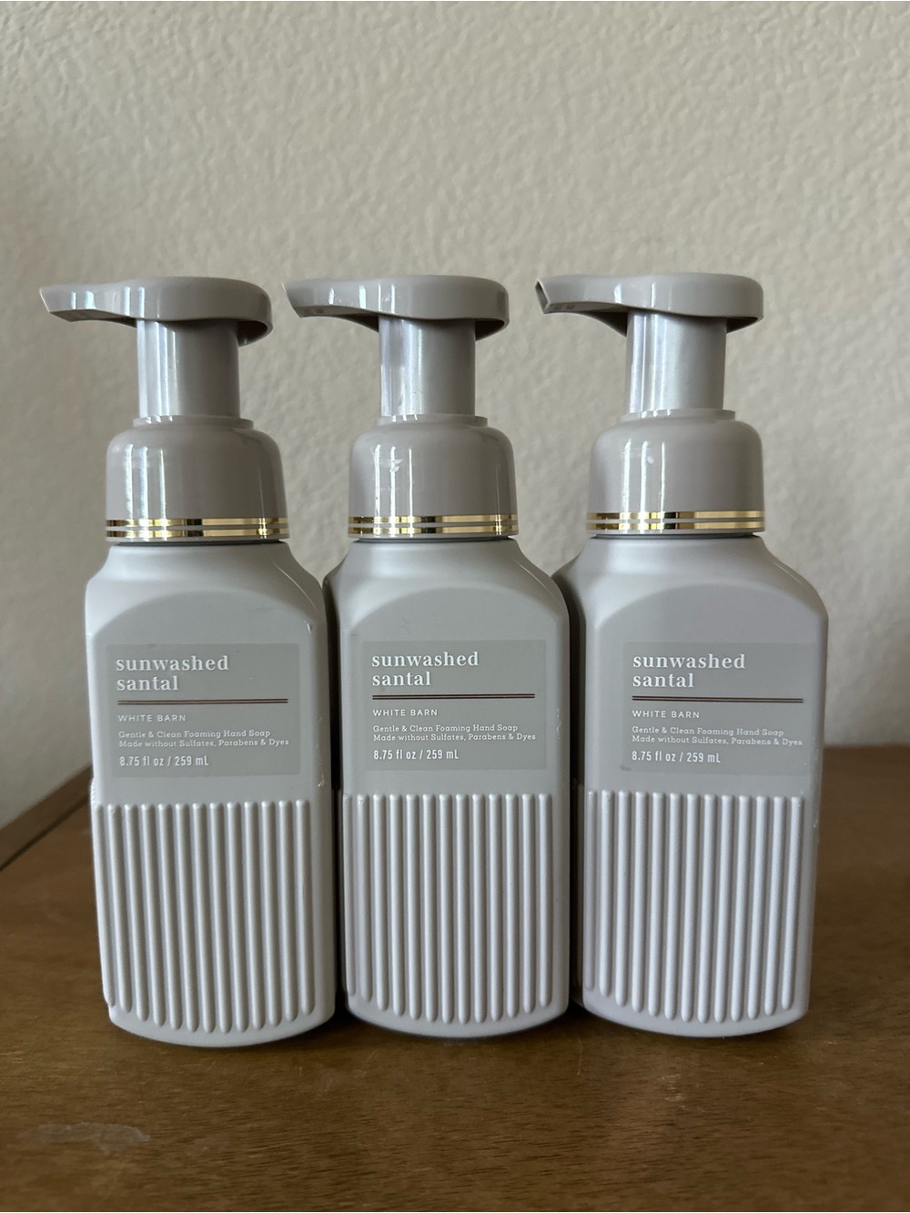 X3 bath and body worls SUNWASHED SANTAL foaming hand soaps NEW
